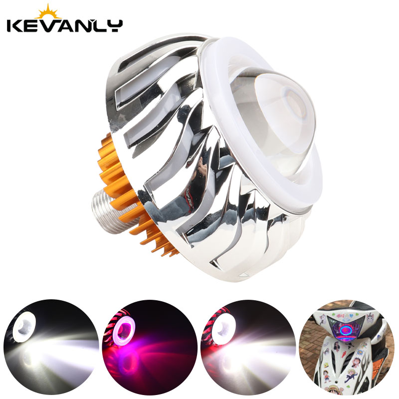 Universal Motorcycle Led Headlight Projector - 1 шт., автомобильная мотоциклетная фара, двойная