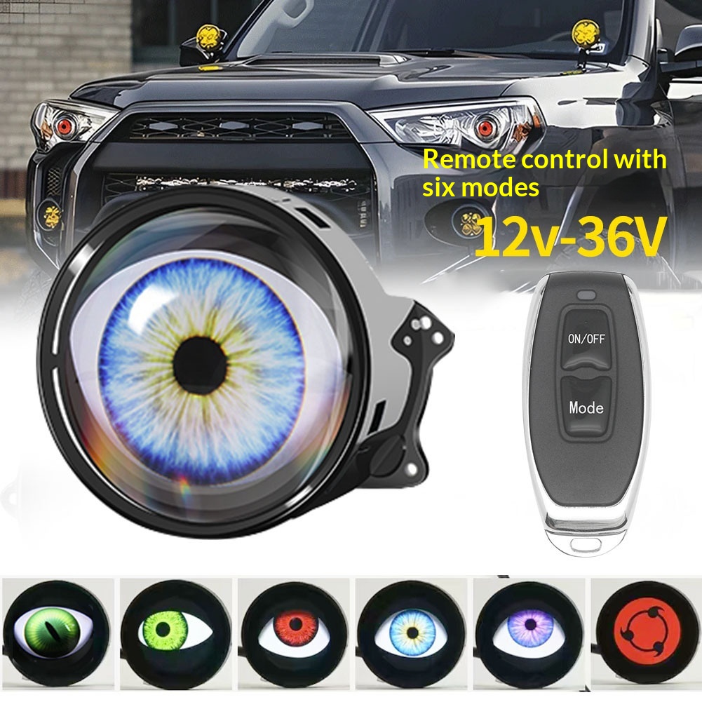 Universal Motorcycle Led Headlight Projector - Светодиодная фара Devil Eye, динамическая лампа
